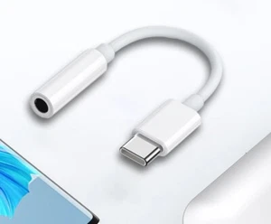 USB TYPE C TO 3.5mm AUDIO HEADPHONE ADAPTER JACK UNIVERSALLY Fit SAMSUNG iPhone - Picture 1 of 10