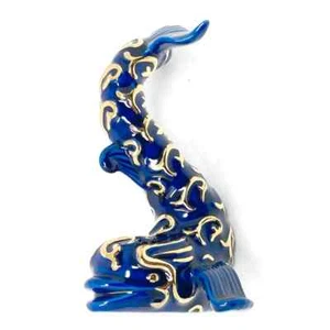Lenox Treasury Collection dunkelblaue Delfin Figur mit Goldakzenten, 3,5 Zoll - Bild 1 von 4