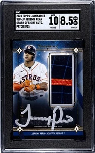 2023 Topps Luminaries Spark of Light Auto Jeremy Pena /15 Patch Auto Astros - Picture 1 of 2