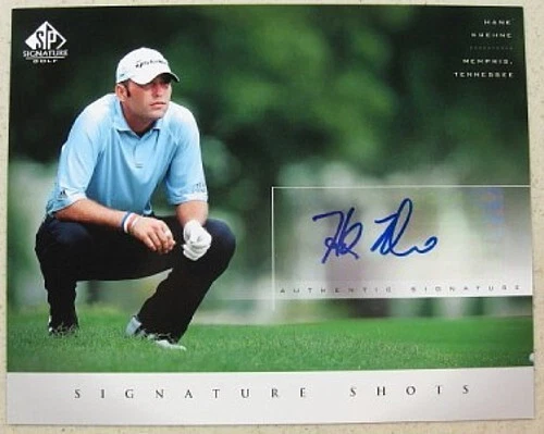 Hank Kuehne certified signed autographed 2004 SP Signature Golf 8x10 photo card - Image 1 of 1