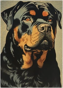 Ukiyo-e Rottweiler Japanischer Druck Puzzle 300/500/1000 Teile - Bild 1 von 4