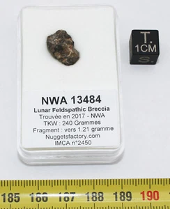 Lunar Meteorite NWA 13484 - Feldspathic Breccia (NWA - 1.21 Grams - 018**) - Picture 1 of 11