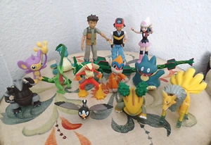 Pokemon Diamond & Pearl Ash, Dawn, Brock Figures Jakks Pacific + 11 Figurin lot - Picture 1 of 10