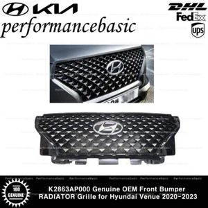 K2863AP000 Genuine OEM Front Bumper RADIATOR Grille for Hyundai Venue 2020-2023 - Picture 1 of 3