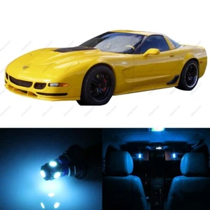 10 x ICE BLUE LED Interior Light Package For 1997 - 2004 Chevy Corvette C5 +TOOL - Picture 1 of 6