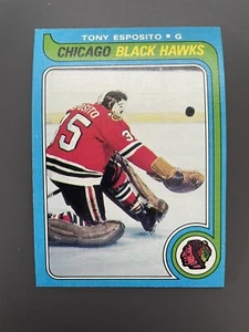 1979-80 Topps Tony Esposito #80 HOF Blackhawks - Picture 1 of 2