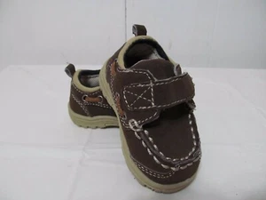 Teeny Zehen Klettverschluss braun Kleinkind Halbschuhe/Schuhe Größe 2 - Bild 1 von 6