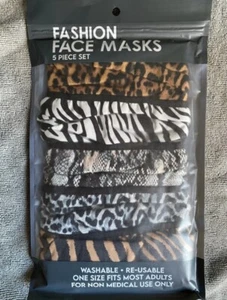 Fashion Animal Face Mask 5 Pack - Picture 1 of 6