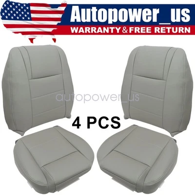 Both Side Bottom & Top Replacement Seat Cover Gray For 2008 2009 Ford Mustang V6 Foto 1 de 4
