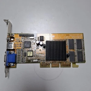Vintage ASUS V7100 Geforce2 MX400 32mb AGP Retro Pc - Zdjęcie 1 z 7