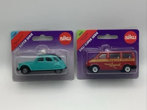 Siku Super Serie VW Caravelle & Citroen 2 CV In Protectors - Picture 1 of 4