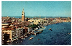 Vintage Venice Panorama Postcard St. Mark's Campanile Waterfront View - Picture 1 of 2