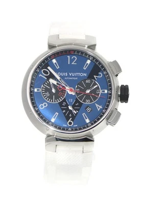 Louis Vuitton Tambour Chronograph Stainless Steel Watch Q102V - Image 1 of 4