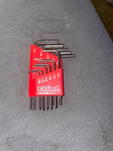 EKLIND 10111 Sechskant-L Schlüssel Inbusschlüssel - 11-teiliges Set SAE Zoll Größen 0,050-1/4 kurze Ser - Bild 1 von 2