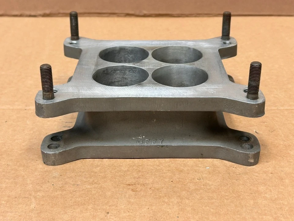 Placa espaciadora de carburador Holley de 2" Offenhauser de colección ¡ENVÍO GRATUITO! Foto 1 de 4