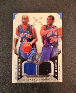 2004-2005 SPx Winning Combos Stephon Marbury Allan Houston Jersey Card NM - Picture 1 of 2