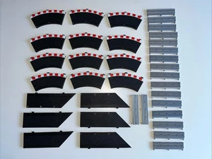 Scalextric Sport Curve Innenbordüren BC L8679 schwarz x 12 BK L108 X6 + Absperrungen - Bild 1 von 21