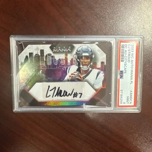 2023 Wild Card Auto Mania Die-Cut CJ Stroud Paesaggio urbano 1/1 - PSA 9 - Foto 1 di 3