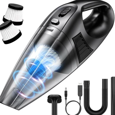 Handstaubsauger kabellos 120W Akku leicht wiederaufladbar mit Filter - Bild 1 von 4