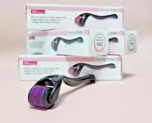 Anti-Aging DSR25 Derma MTS Stainless Steel 540 Micro Fine Needles Roller - 5 Set - Picture 1 of 5