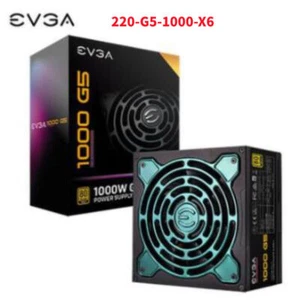 EVGA Power Supply 220-G5-1000-X6 1000 G5 1000W 80+GOLD Fully Modular FDB Fan - Picture 1 of 6