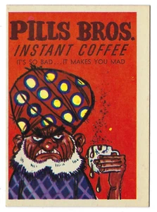 1960 Leaf Foney Ads MR. FONEY'S FUNNIES Card #67 PILLS BROS COFFEE nm o/c - Picture 1 of 2