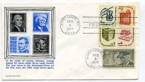1581-85 1c - 4c Americana, en uno Carrollton FDC - Imagen 1 de 1