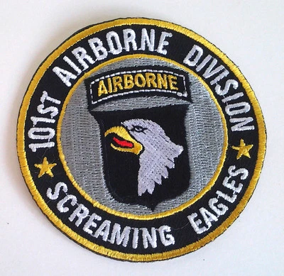 101ST AIRBORNE DIVISION SCREAMING EAGLES (3") US ARMY Military Patch P5118 E - Image 1 of 2