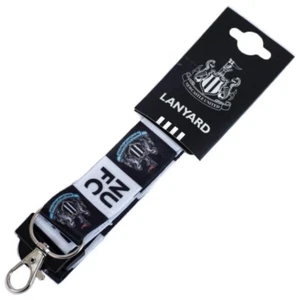 Newcastle United FC cordino nylon con clip in metallo merce ufficiale - NUOVO UK - Foto 1 di 4