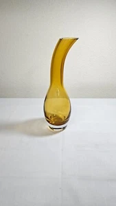 Vintage Mikasa Retro Bernstein Schwanenhals 11,5 in Vase - Bild 1 von 6