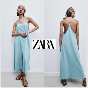 NEW Zara women’s Long Halter Neck Dress size small - Picture 1 of 10