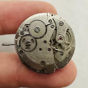 RARE Cauny Swiss Movement Mechanism Parts/Repair Old Vtg 17 Jewels - Picture 1 of 9