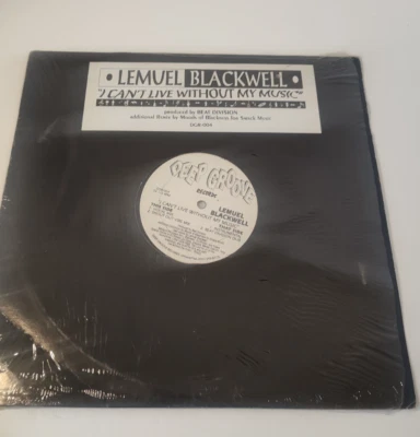Lemuel Blackwell I Can'T Live Without My Music deep groove records rare NJ house - Image 1 of 4