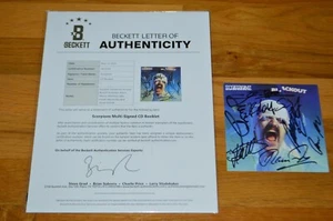 SCORPIONS ~ Inserto CD Band Autografato "Blackout" con Beckett LOA - Foto 1 di 6