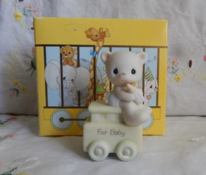 PRECIOUS MOMENTS "MAY YOUR BIRTHDAY BE WARM"  FOR BABY  BIRTHDAY TRAIN - Picture 1 of 8