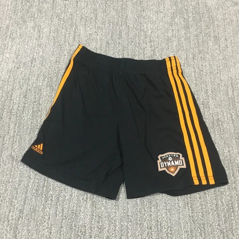 Houston Dynamo Adidas Shorts Youth Medium Black Football Soccer Kids Boys Futbol Cover