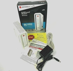 ARRIS SURFboard Modem Motorola SB6141 DOCSIS 3.0 400 Series White - Picture 1 of 12