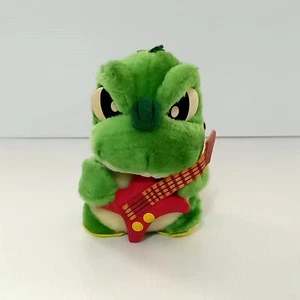 Godzilla Live Guitar Green Plush Toy Doll Banpresto 1993 Japan 5" TAG - Picture 1 of 10