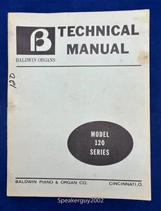 Original Baldwin Organ Technical Manual - 120 Series - Picture 1 of 1