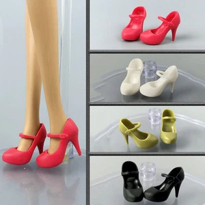 4 pares/lote de zapatos de tacón alto para muñeca de 11,5" 1/6 zapatos de moda para juguete Blyth 1/6 - Imagen 1 de 12