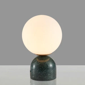 Nordic Desk Lamp Glass Shade Table Lamp Marble Deco Light for Bedroom Beside  - Picture 1 of 8