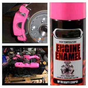 Hot Pink Coating High Temp Engine Enamel Header & Caliper Brake Paint Spray 500F - Picture 1 of 6