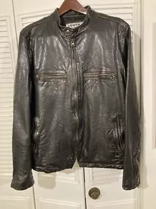 VINTAGE Levi's Motorcyle/Cafe Racer Brown Tea Core leather jacket Men’s Sz L - Picture 1 of 13