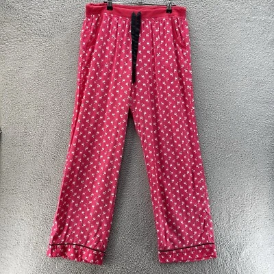 Pantalones de pijama Victorias Secret para mujer medianos largos rojos renos salón confort Foto 1 de 4
