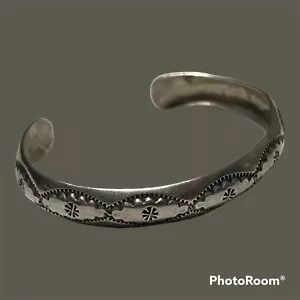 Navajo Twist Wire Sterling Cuff Bracelet - Picture 1 of 6