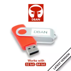 DBAN - Hard Drive Eraser (Bootable USB) - Nuke, Remove, Destroy, and Disk Wiper - Picture 1 of 3