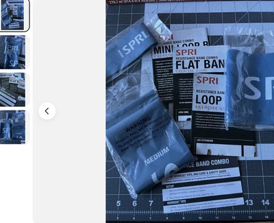 Комбинированная лента сопротивления SPRI — среднее сопротивление упаковка 3 шт. - Изображение 1 из 4