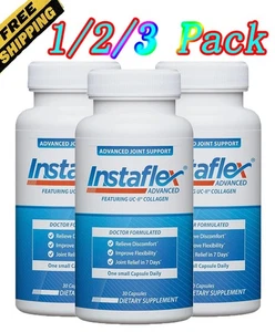1/2/3 Pack Instaflex Advanced Joint Support Doctor Formulated 30 Capsules - Picture 1 of 6