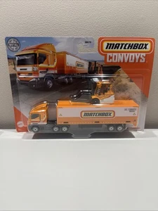 Matchbox Convoys MBX Cabover Tractor & Box Trailer Power Lift Forklift Opened A7 - Picture 1 of 3