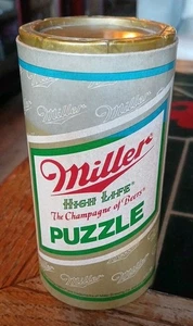Vintage Miller Beer Can High Life Puzzle Vintage - Picture 1 of 7